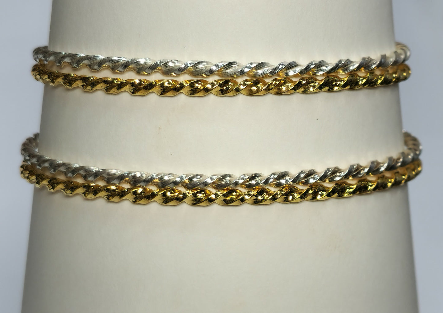 08783 - Very large twisted wire style Sterling Silver Earrings and Bangles 65 mm Internal diameter 7 gr EACH piece Also in S/S GOLD PLATED
