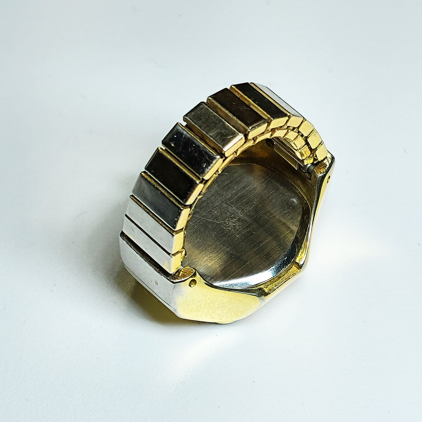 54457.0 - Gold Plated "Eagle" Opal Ring Watch used