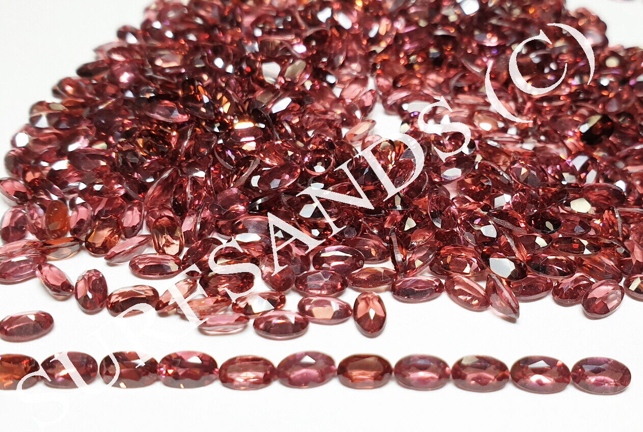 15350 - Wholesale Lot of 180 Pieces 5x3 mm Oval Cut Garnets for sale