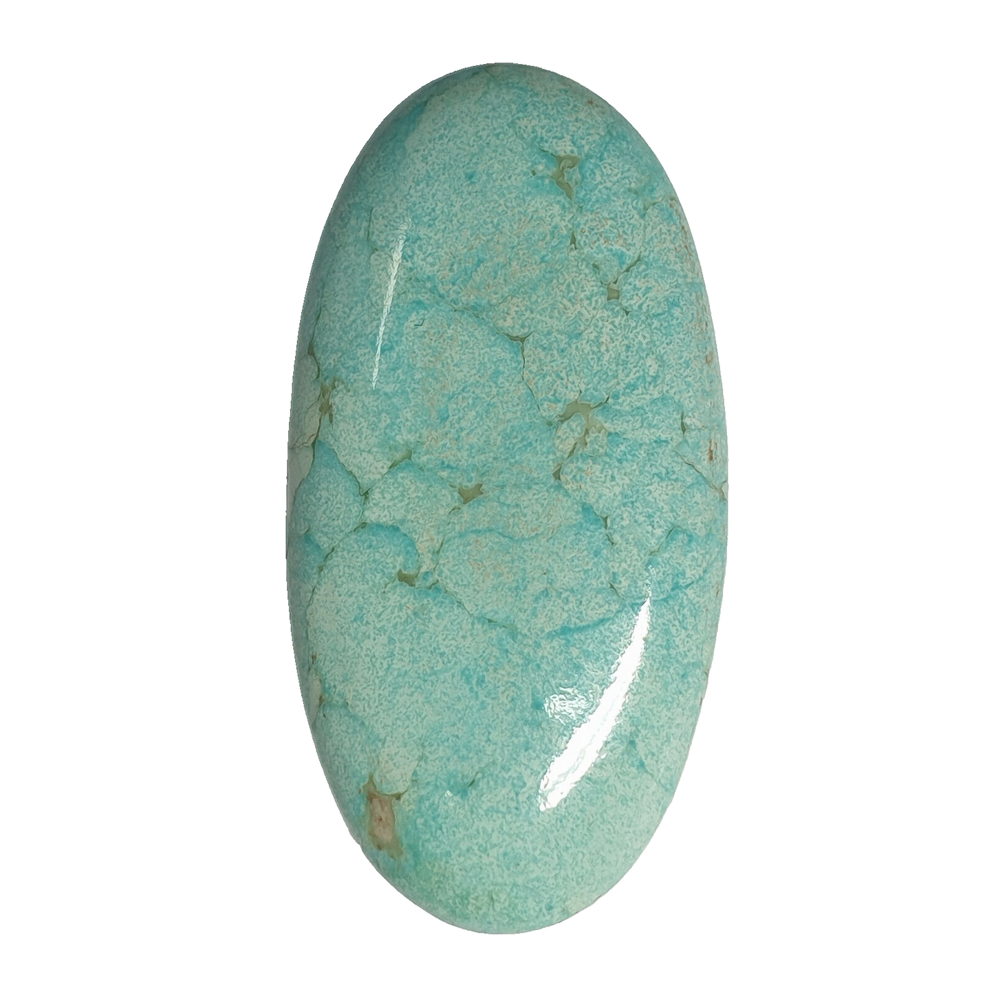 53582 - Very Rare NATURAL "TurqOZ" Australian Turquoise 37.93 x 19.50 mm Oval