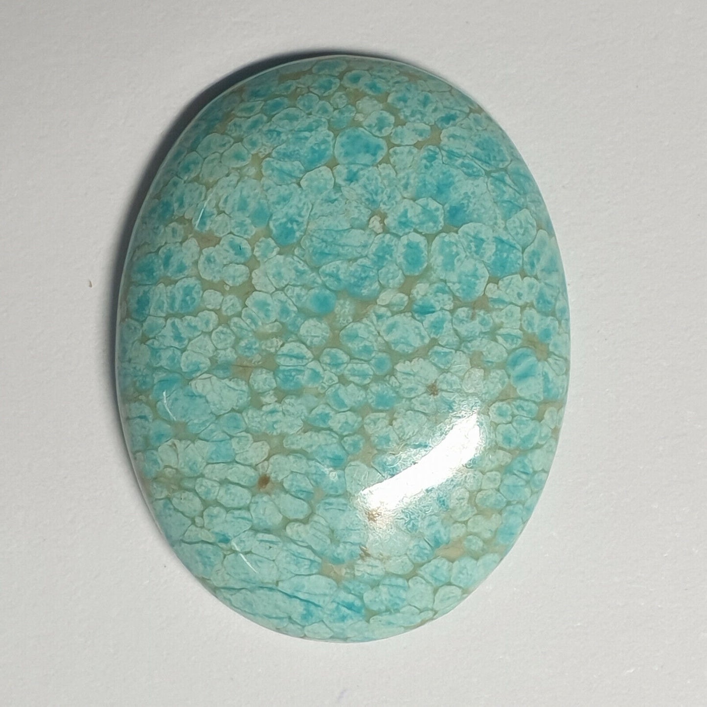 53584 - En svært sjelden NATURLIG australsk snøfnugg "TurqOZ" 27,02 x 20,95 mm oval