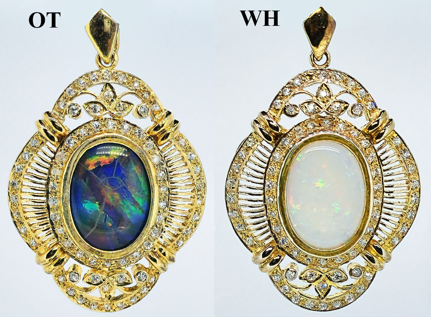 04862.0- ONE ONLY Sterling Silver G/P Pendant/Brooch With Triplet OR Solid Opal