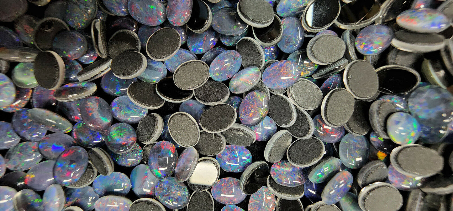 53637 - Wholesale Lot of 10,000 Australian 8 x 6 mm Oval Opal Triplets for sale