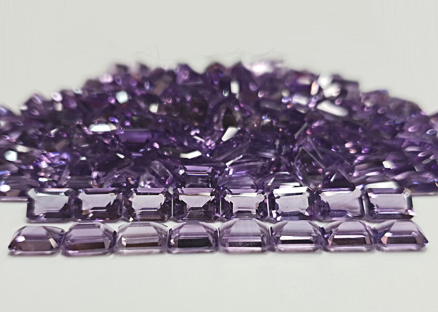 15366.0 - 60 Pieces 7x5mm Medium Colored Purple Amethyst for sale at Wholesale $