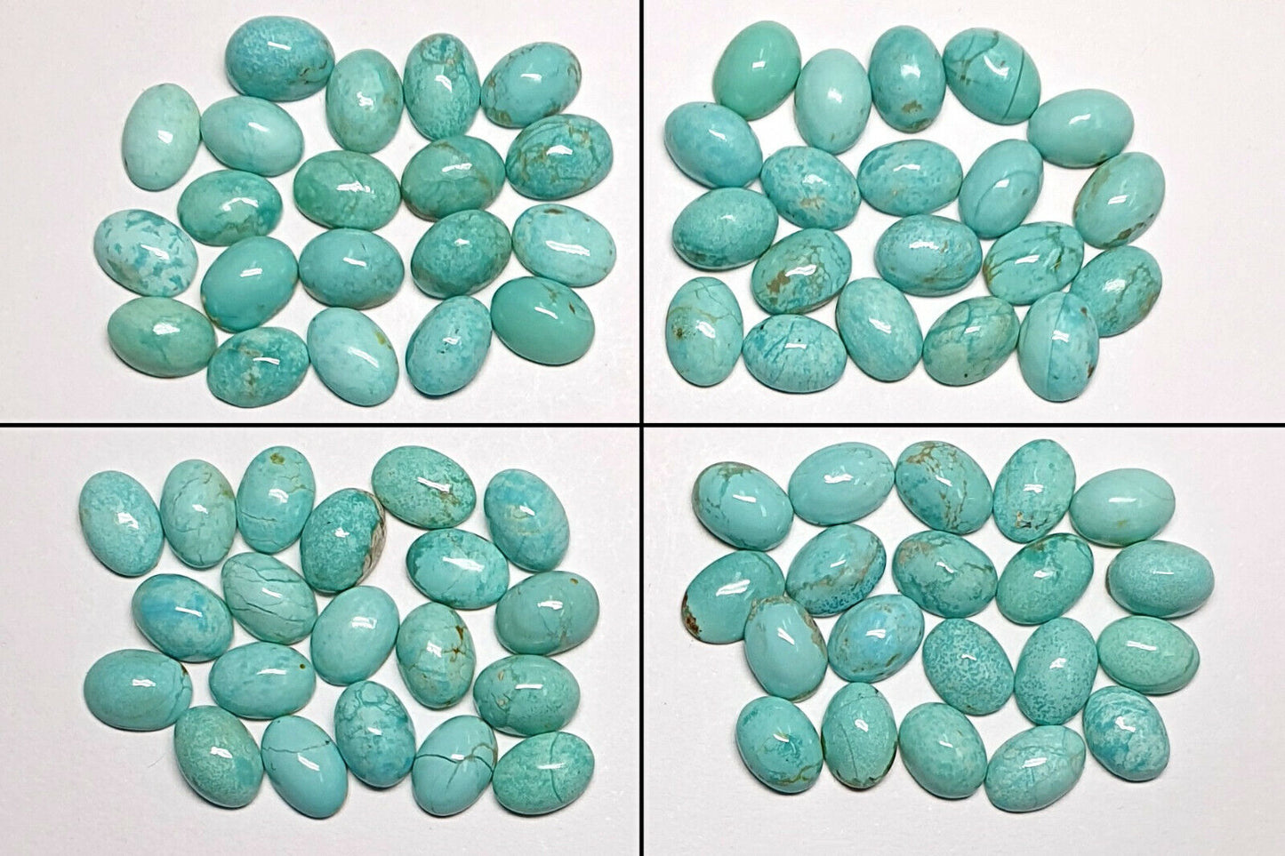 53430 - 20 7x5 mm Oval Turquoise Australia's Natural Version of Sleeping Beauty