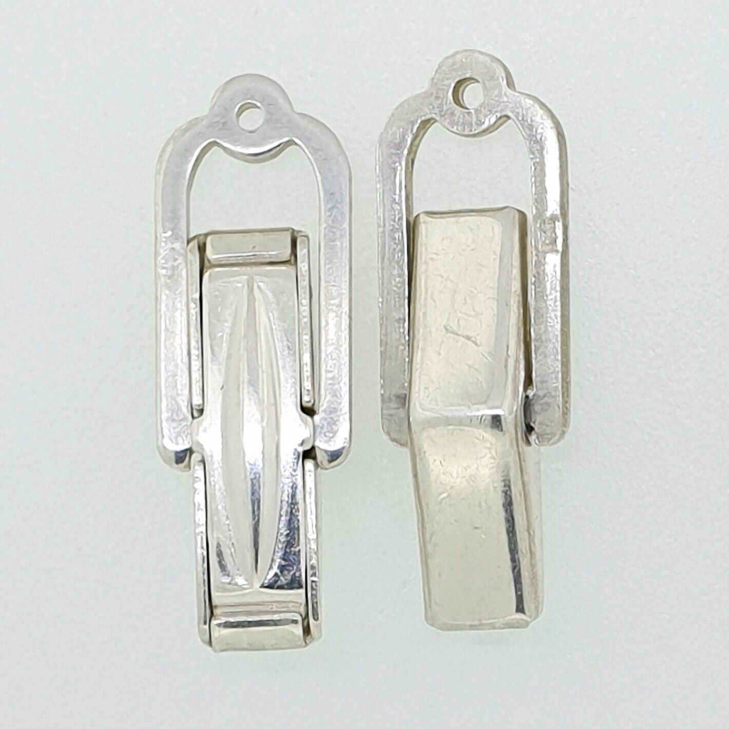 52266.2 - 50 Pairs Sterling Silver Cuff Links Spring Loaded stays Open or Closed