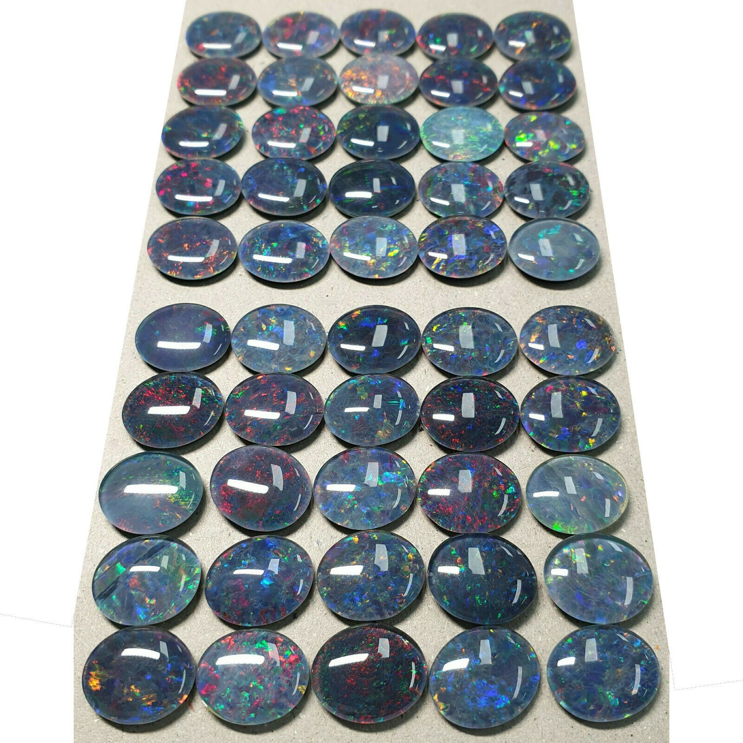 52180 - 25 Pcs16x12mm Oval Cut Opal Triplets Made in Australia Natural Opal