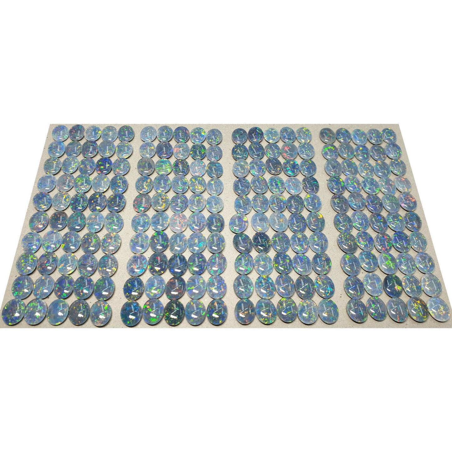 52182 - 50 Pcs 10x8 mm Oval Cut Opal Triplets Made in Australia Natural Opal