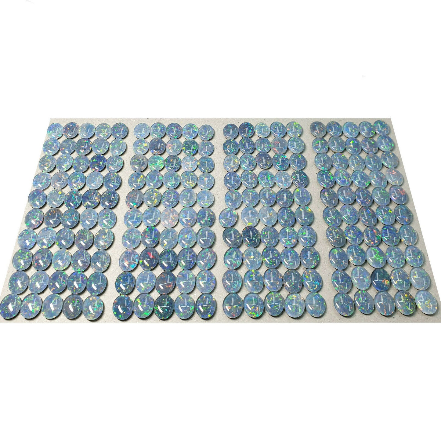 52182 - 50 Pcs 10x8 mm Oval Cut Opal Triplets Made in Australia Natural Opal