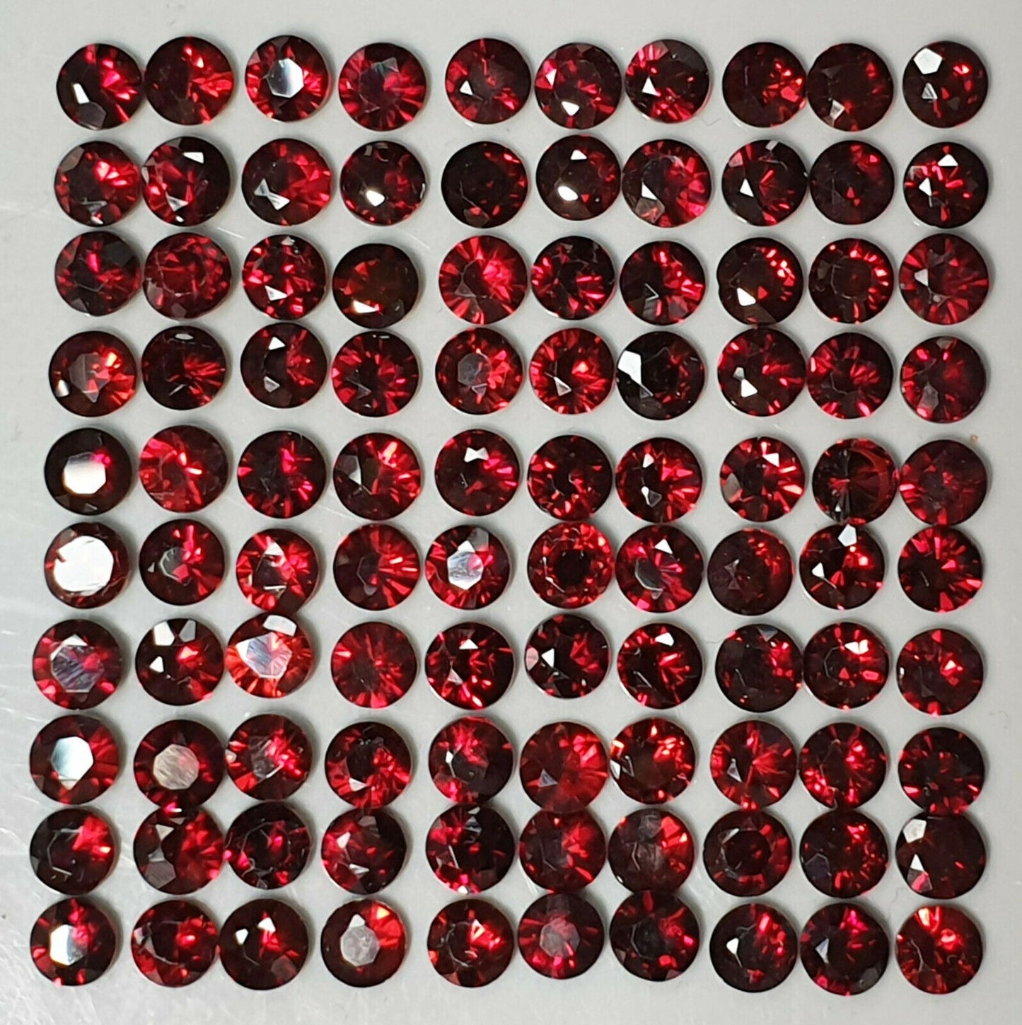 14012.1 - 200 Natural Red Garnets 3.75 mm Round Cut, Also Other Shapes Sizes