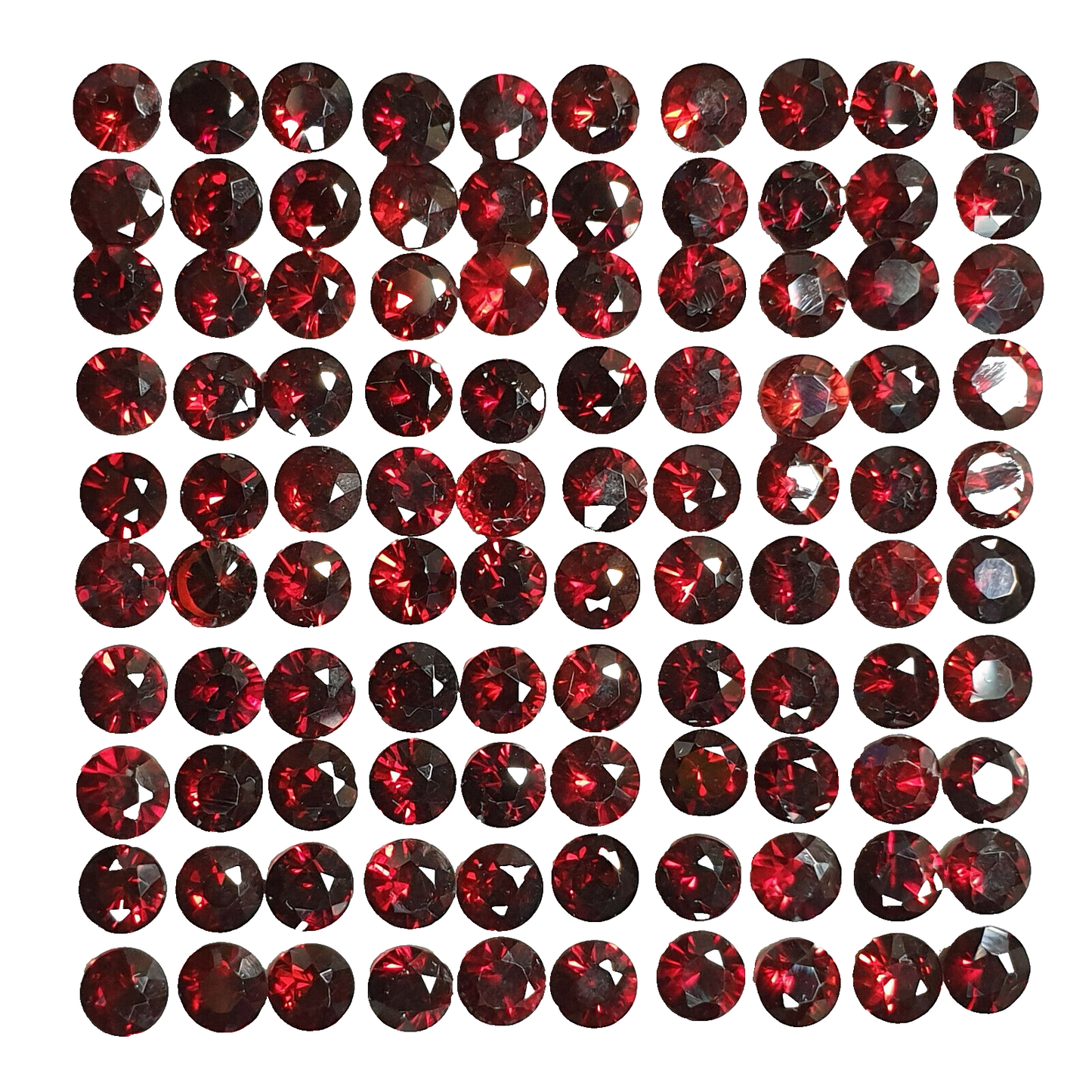14012.1 - 200 Natural Red Garnets 3.75 mm Round Cut, Also Other Shapes Sizes