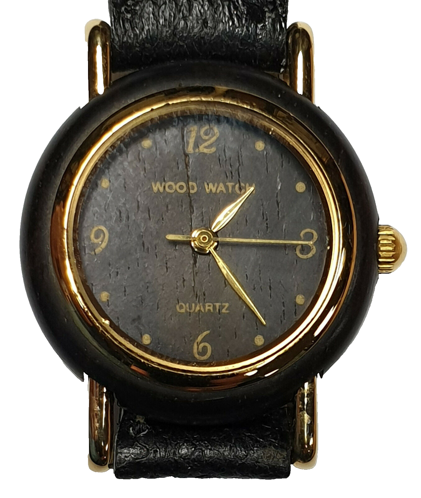 52215 - 1980's His 'n Hers Wood Watch with Timber Case Face and Presentation Box