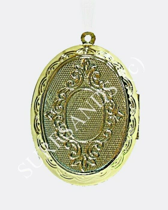 52071.2 - 130 Gold Plated Lockets Extra Large Store items within Use as Pill Box