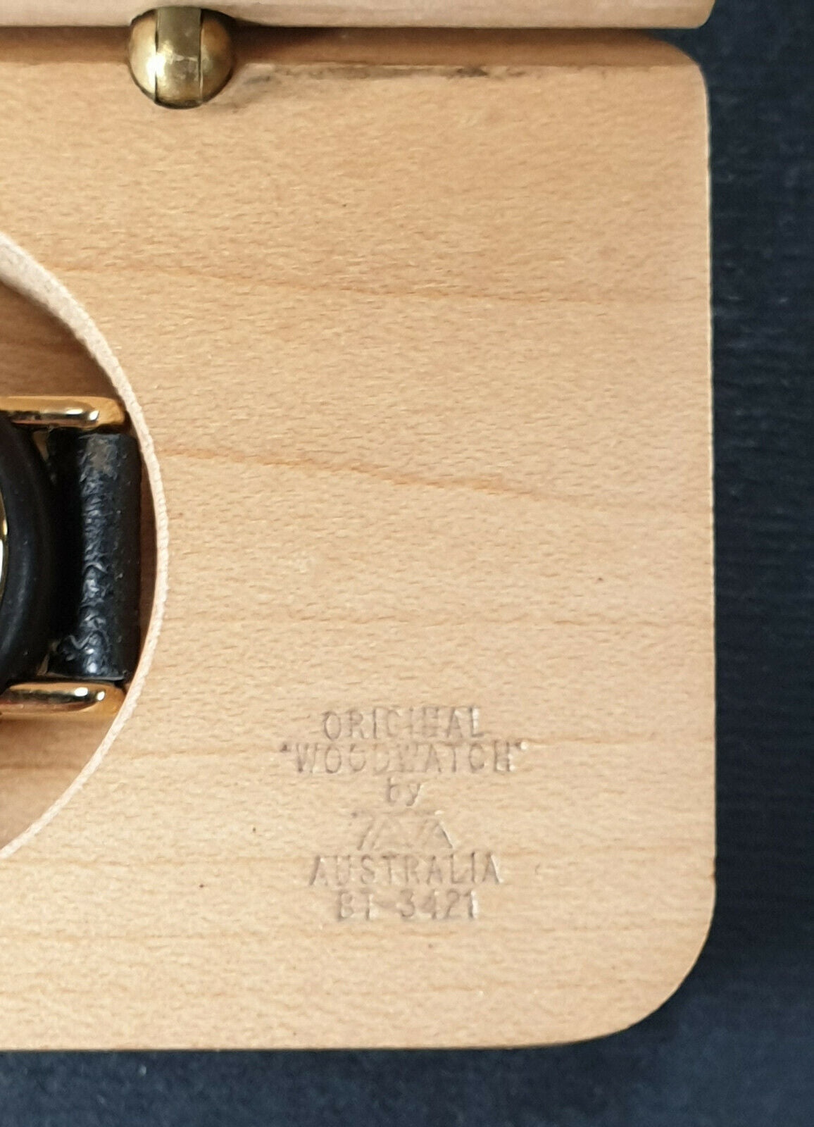 52215 - 1980's His 'n Hers Wood Watch with Timber Case Face and Presentation Box