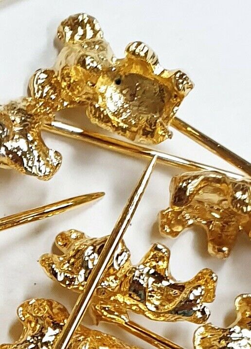 52212.2 - 400 Gold Plated Koala Stick Pins suit 7x5 mm Opal Triplet or other Gem