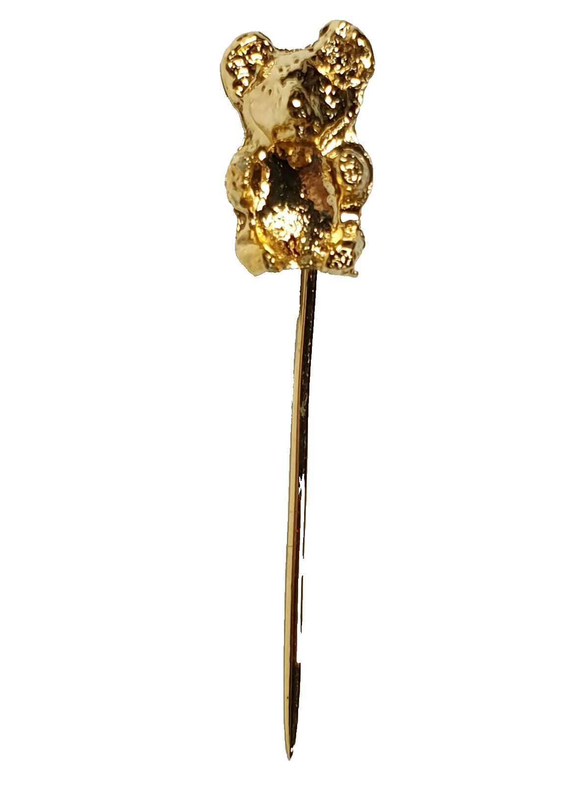 52212.1 - One lot of 100 Gold Plated Koala Souvenir Stick Pins Suit 7x5 mm stone