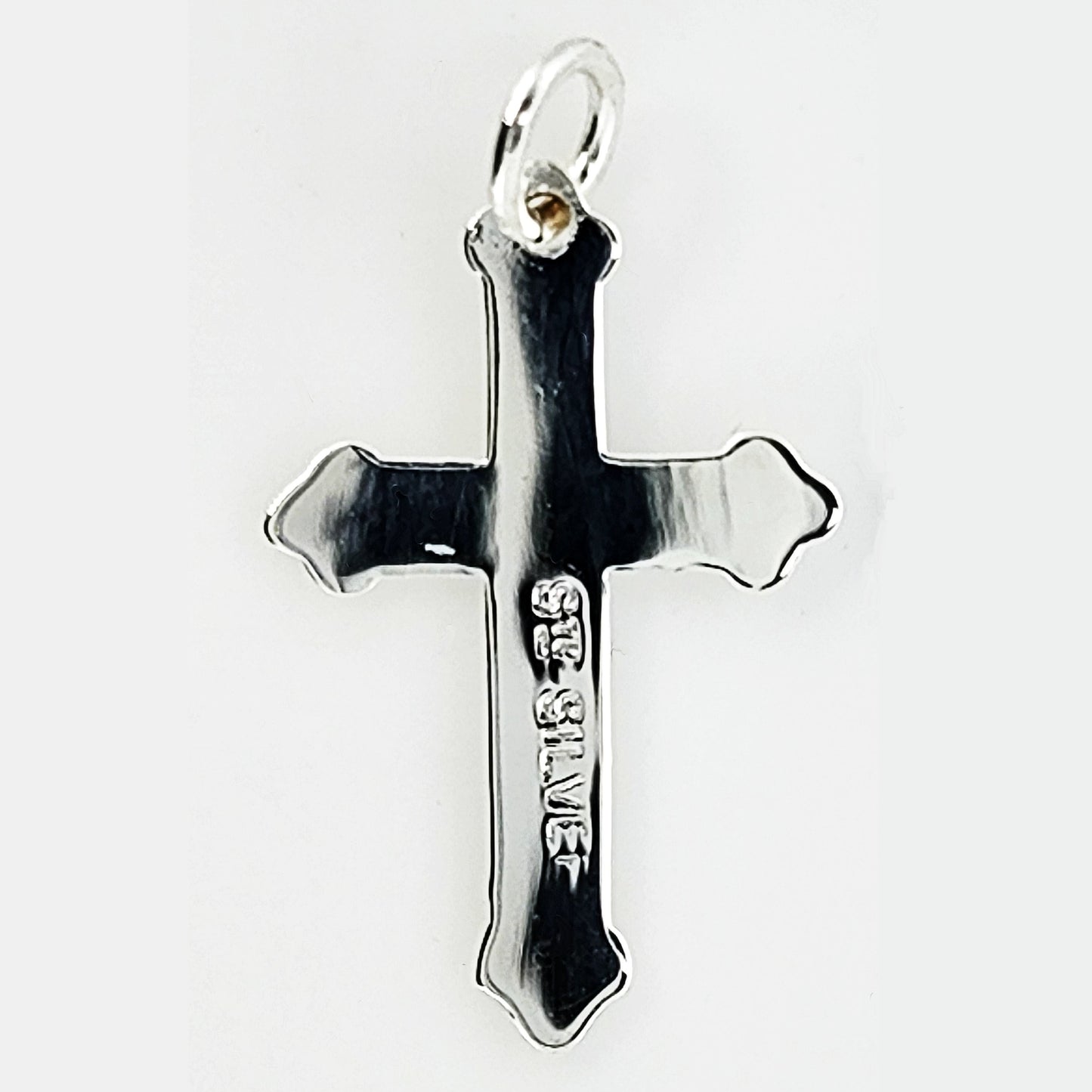 02185.0 - 60 Sterling Silver Crosses Wholesale Lot of 60 Pieces 18x10mm Use as Pendant or Charm or Drop Earrings