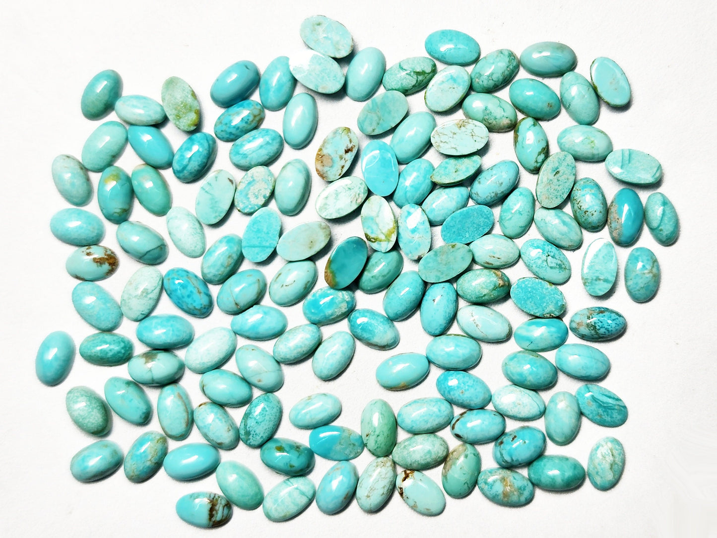 50005.3 - 5x3 mm Oval Cut Very Rare Natural Non-Treated Australian Turquoise (TurqOZ) for sale in Wholesale Quantities