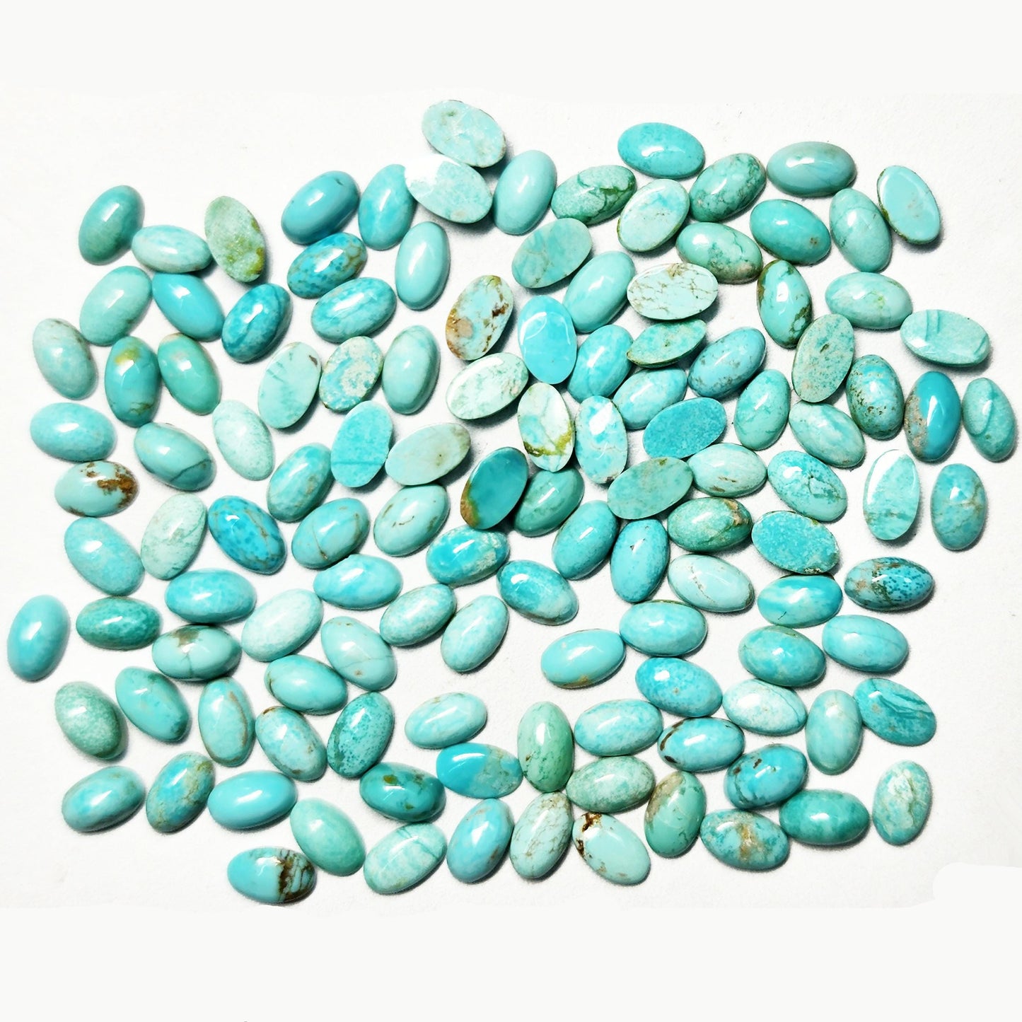 50005.3 - 5x3 mm Oval Cut Very Rare Natural Non-Treated Australian Turquoise (TurqOZ) for sale in Wholesale Quantities