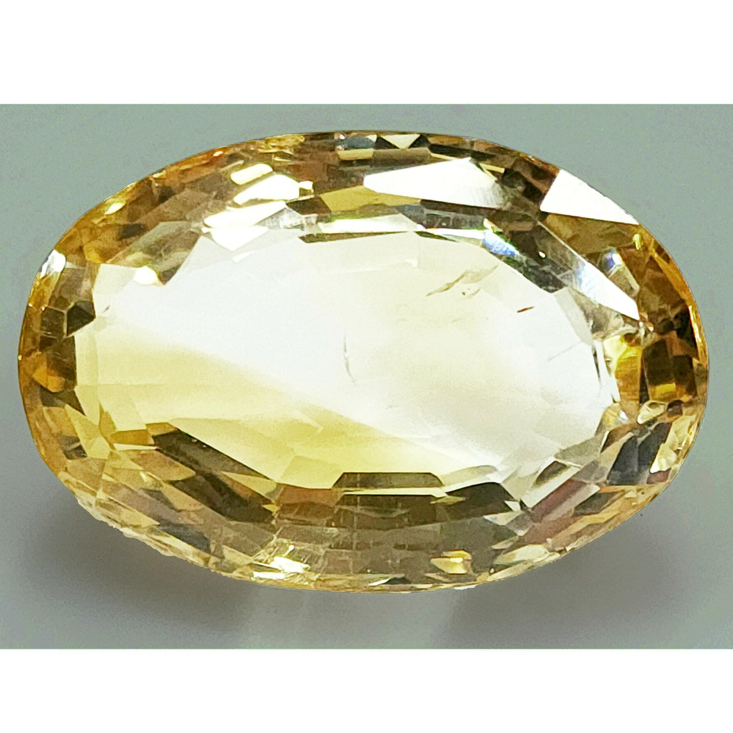 53951.0 - Large Oval Cut Citrine Quartz 25.67 x 17.21 x 11.95 mm 34.77 carats, Lemon quartz, Yellow quartz, Large Citrine, Inexpensive gems