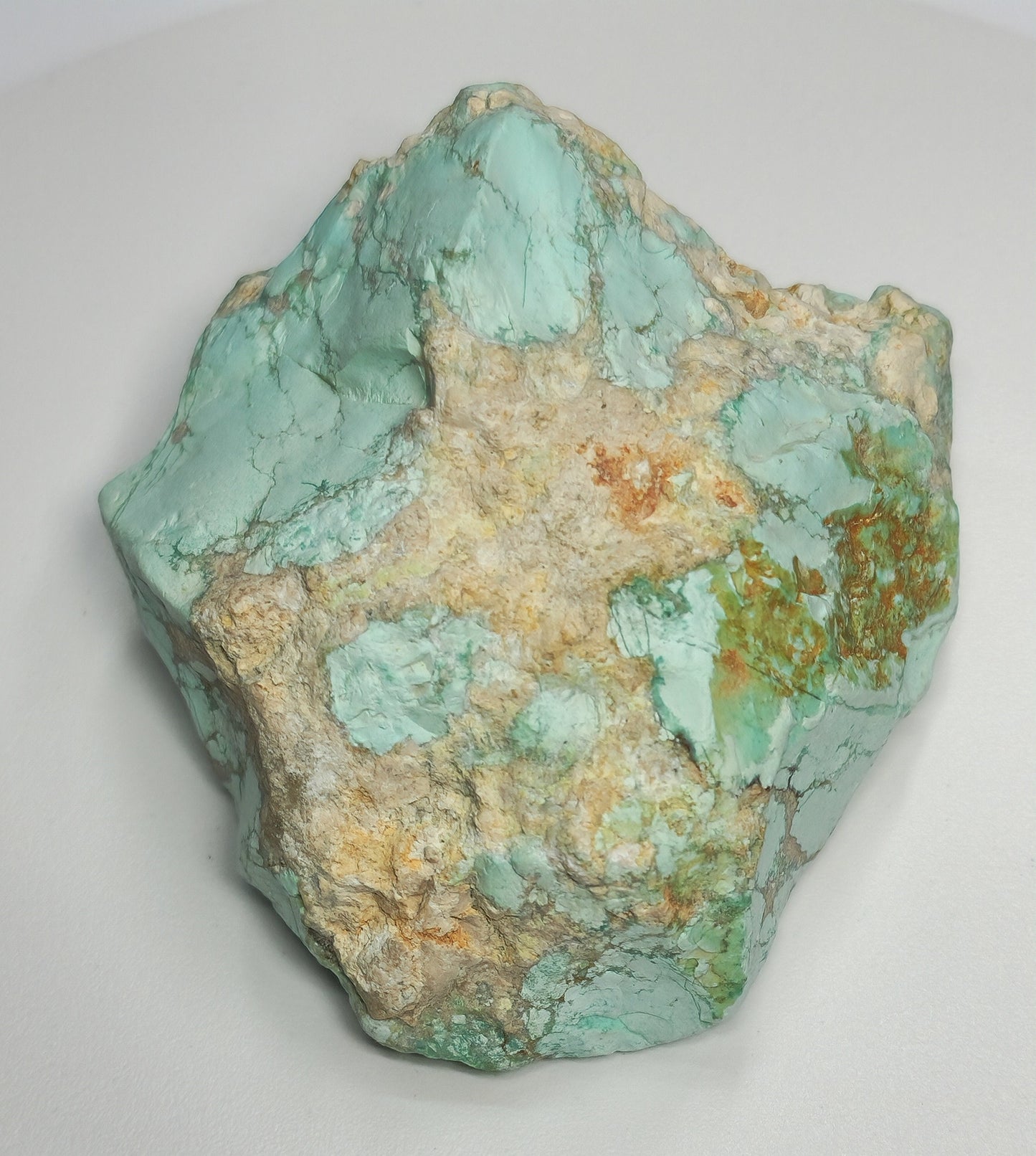 54060.0 - One piece of rough Natural Australian Turquoise Not Treated and Very Rare 535 carats 60 x 55 x 35 mm In a soft pastel blue colour