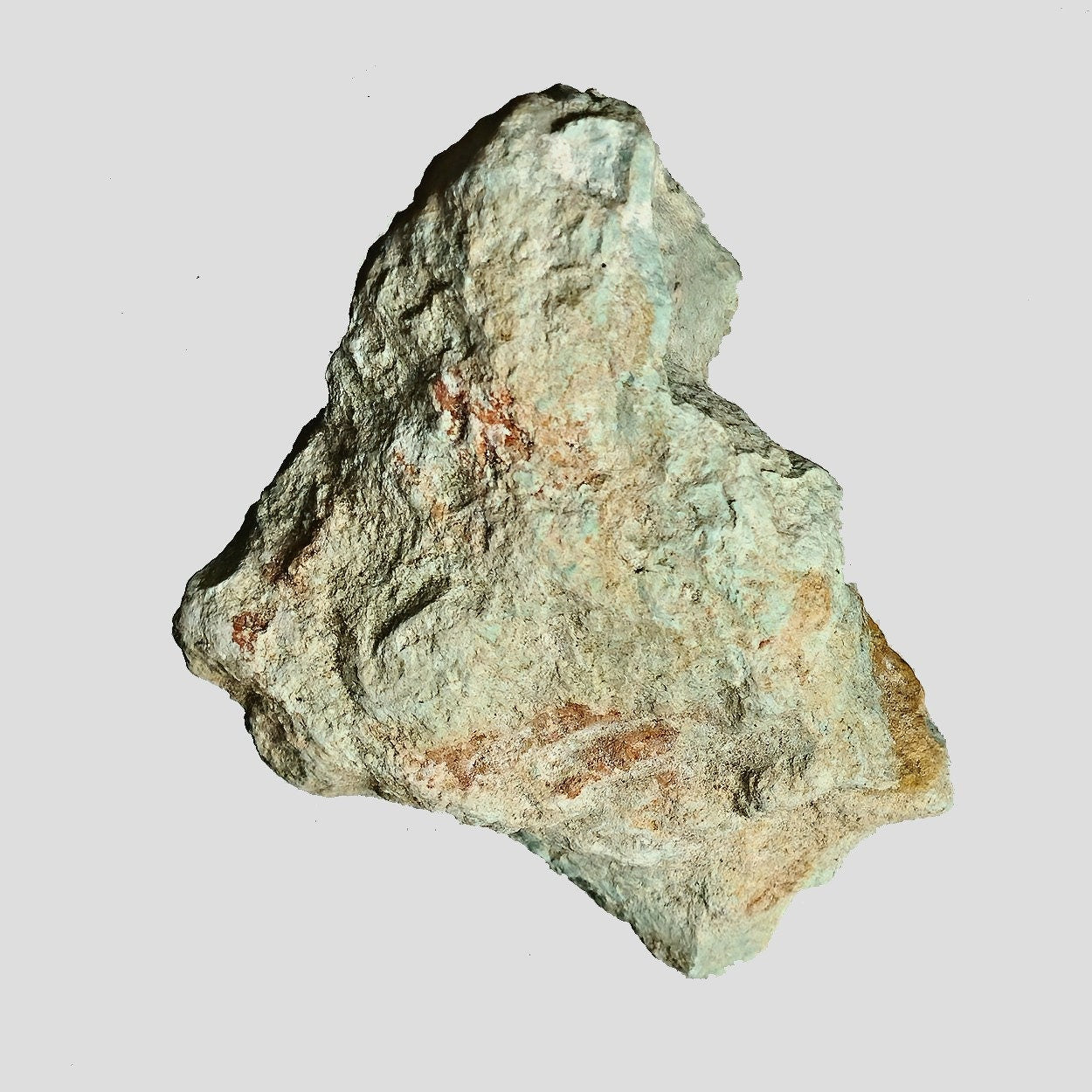 54110.0 - One piece of rough Natural Australian Turquoise Not Treated and Very Rare 318 cts 63.5 Gr Soft pastel colour deepens after cutting