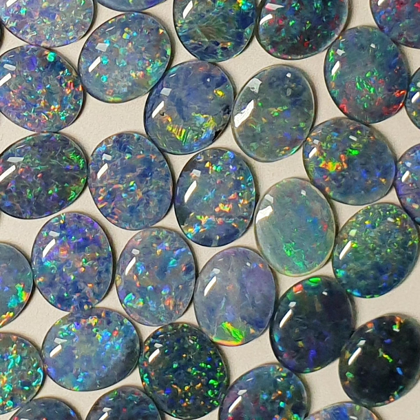 13048.0 - 11x9 mm Oval Cut Australian Made Opal Triplets Made from Natural Australian Opal