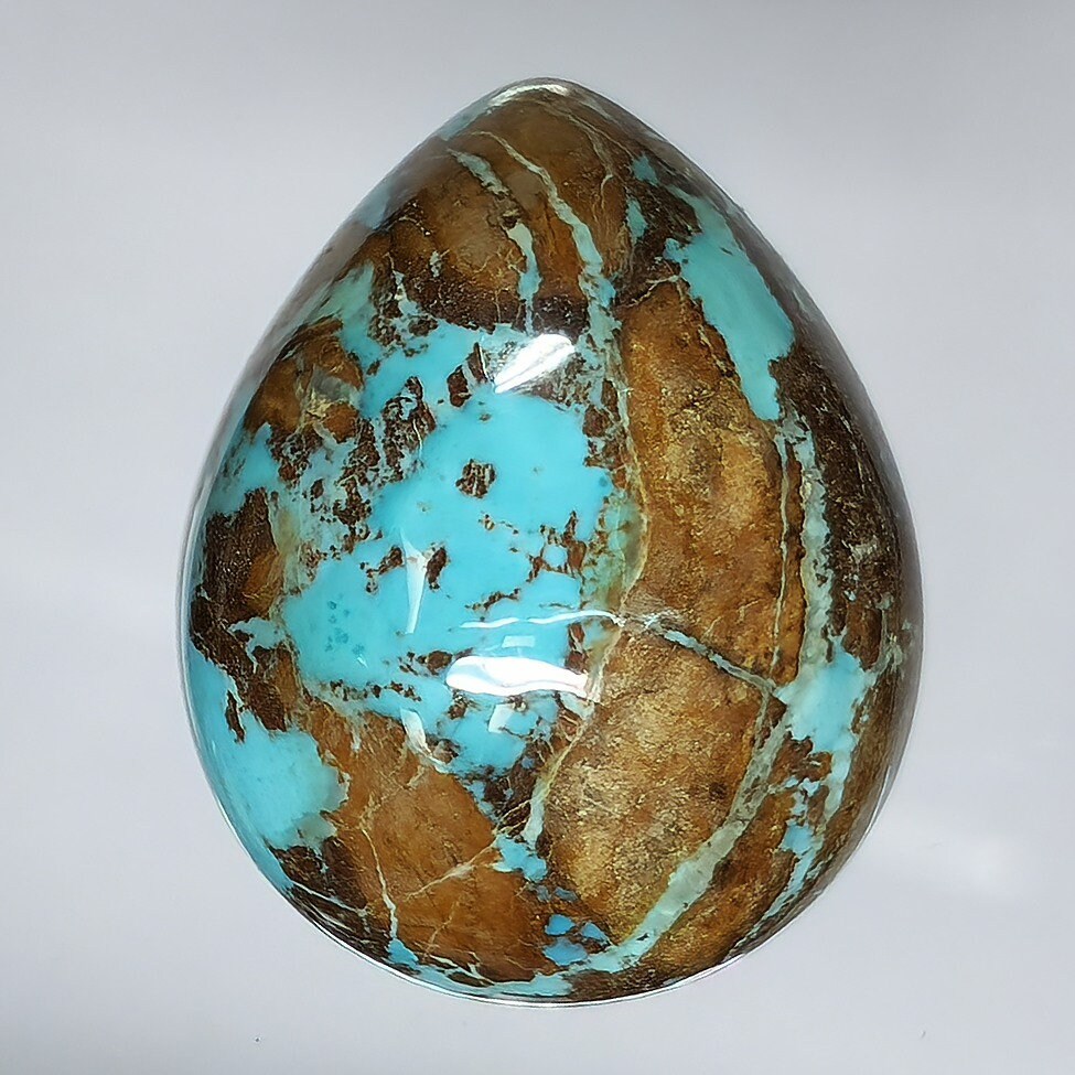 54096.0 - Australian NATURAL Turquoise NOT treated, Very rare and exceptional, Pear and Oval shapes Large Aussie "TurqOZ" Gemstones for sale