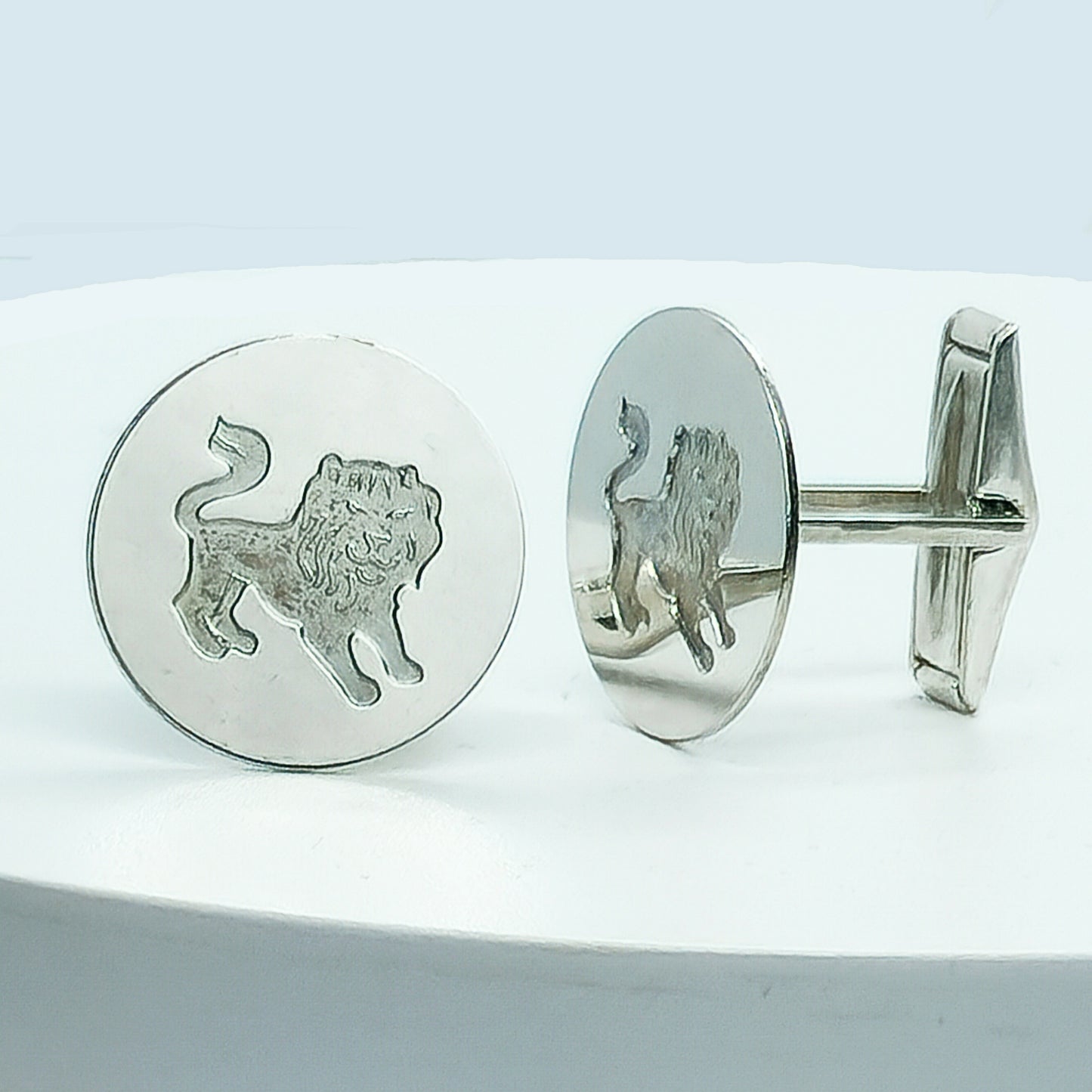 54209.0 - Sterling Silver Zodiac Cuff Links with high quality spring loaded links for firm open/close action supplied in a presentation box