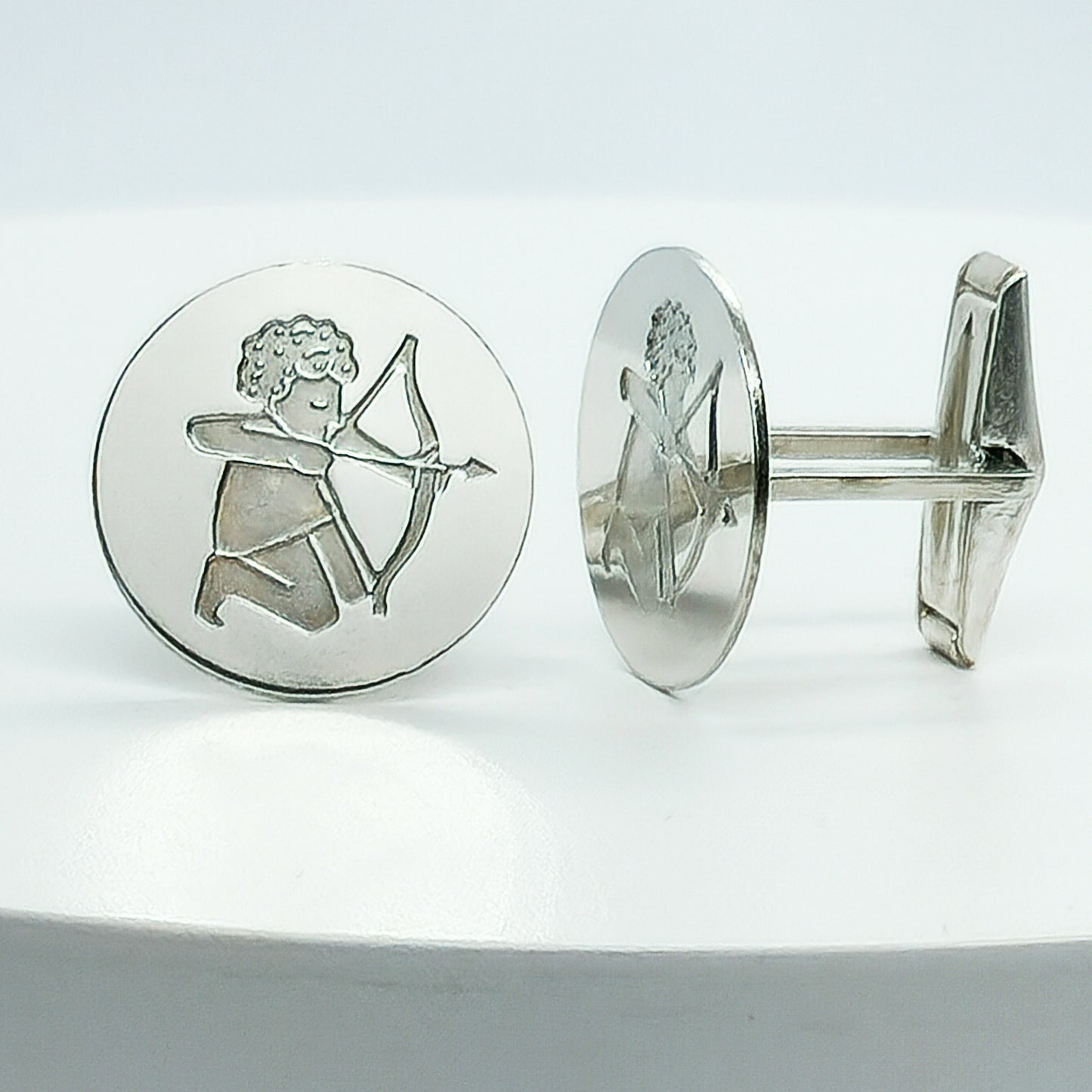 54209.0 - Sterling Silver Zodiac Cuff Links with high quality spring loaded links for firm open/close action supplied in a presentation box