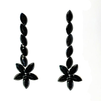 15355.0 - 8x4 mm Marquise or Navette Cut Black Sapphires Black as Onyx or Diamond Wholesale quantities Larger quantities available