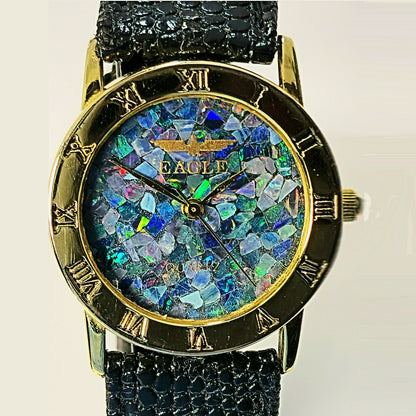54170.0 - Ladies "Eagle" Opal Watch 25mm wide case Roman numbers Water resistant