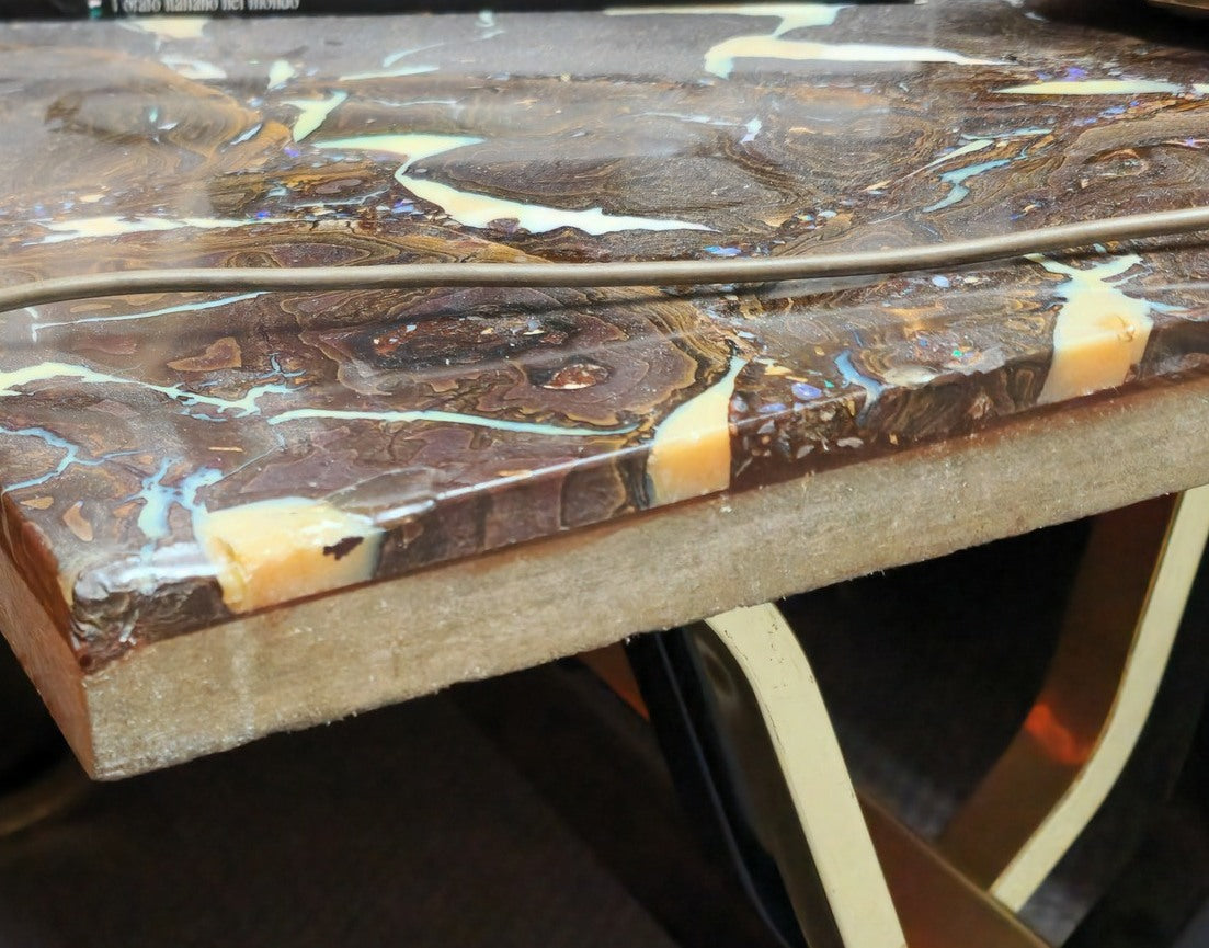 01000.1 Unique and Interesting Boulder Opal Coffee Table
