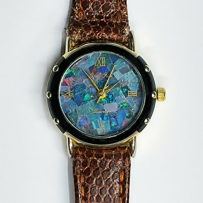 54443.0 - "Opal Fire" Opal Watch with Natural Australian Opal 23 x 7 mm case Length 23cm Water resistant Citizen Quartz Movement