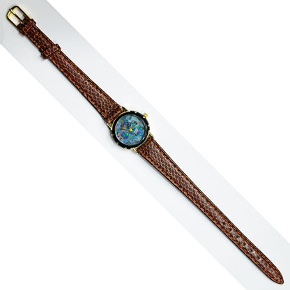 54443.0 - "Opal Fire" Opal Watch with Natural Australian Opal 23 x 7 mm case Length 23cm Water resistant Citizen Quartz Movement