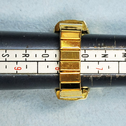 54457.0 - Gold Plated "Eagle" Opal Ring Watch used