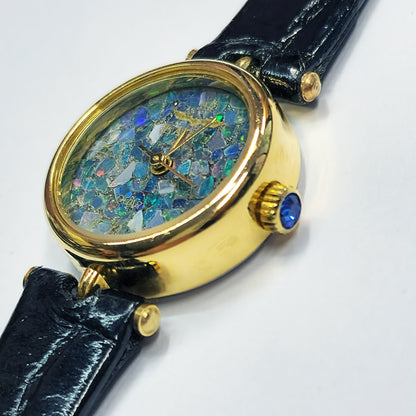 54459.0 - Gold Plated "Eagle" ladies Opal watch