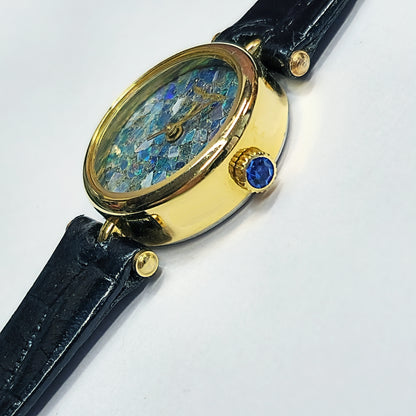 54459.0 - Gold Plated "Eagle" ladies Opal watch