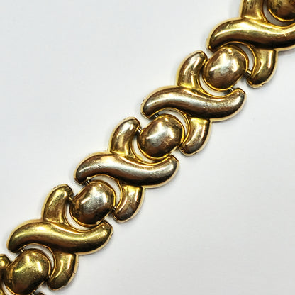 54460.0 - Eagle ladies Opal watch bracelet Gold plated 18cm 25 mm face