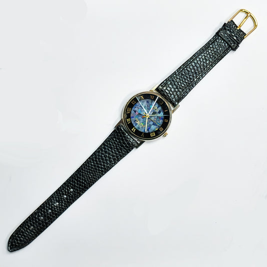 10809.0 - Gents "Eagle" Opal Watch with faceted pyramid glass