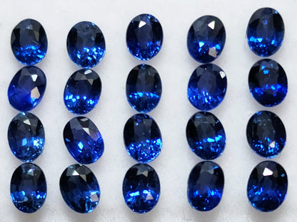 80106.0 - Australian Blue Sapphires 3.25 x 2.5 mm Oval Cut 20 Pieces 2.71 carats
