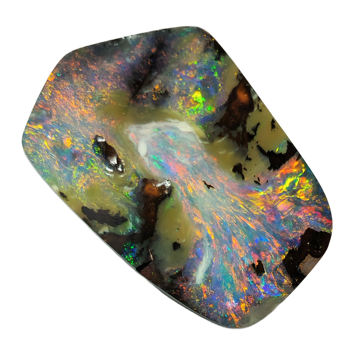 54532. Boulder Opal: Free Shape, 11 Carats