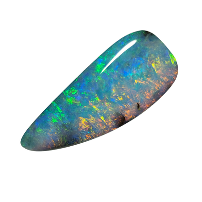 54531. Boulder Opal: Pendant Style, Drop Shape, All colors, 7 Carats