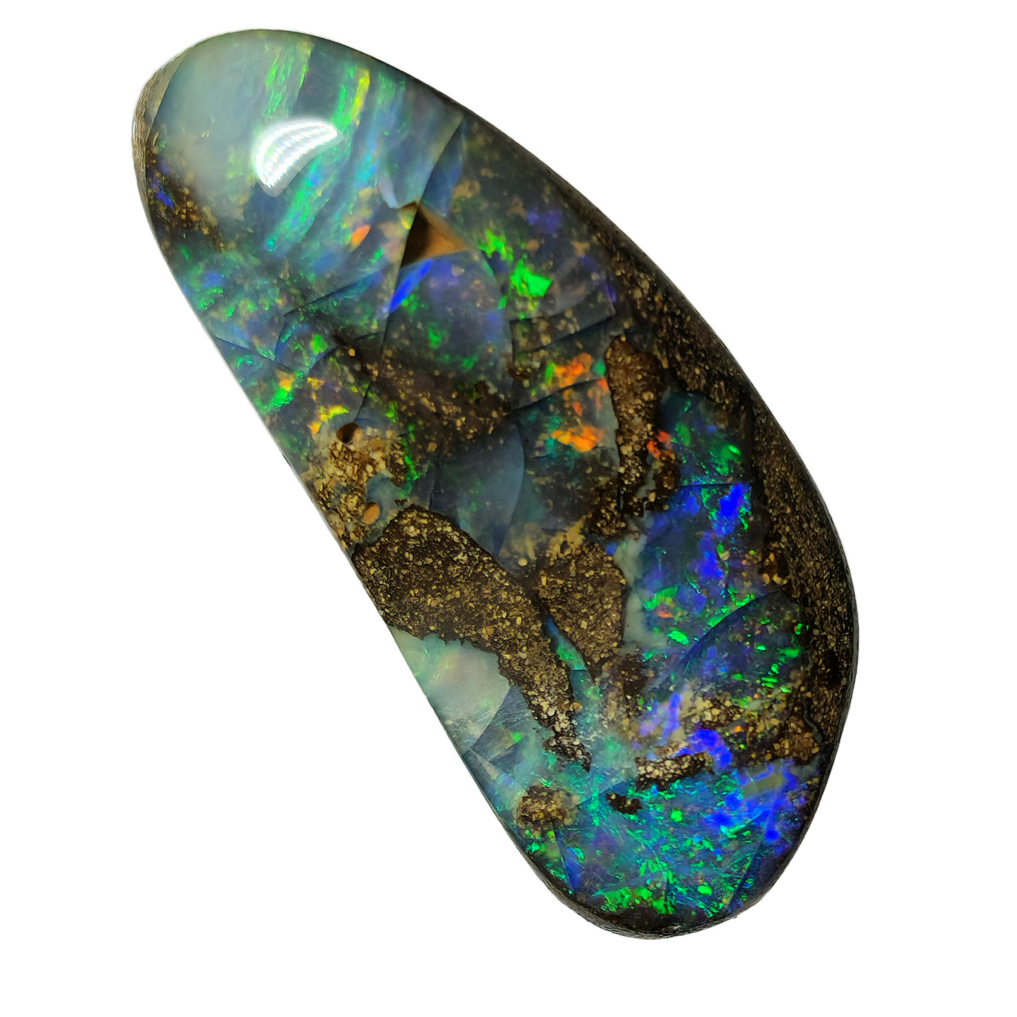 54529. Boulder Opal with Undulating Face: 15 Carats