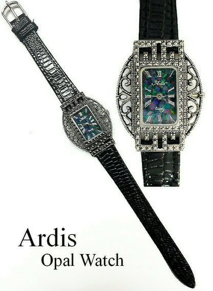 03622.0 -  "Ardis" Ladies Opal Watch with Natural Australian Opal The case is 36mm long and 30mm wide Water resistant Citizen Quartz Movement