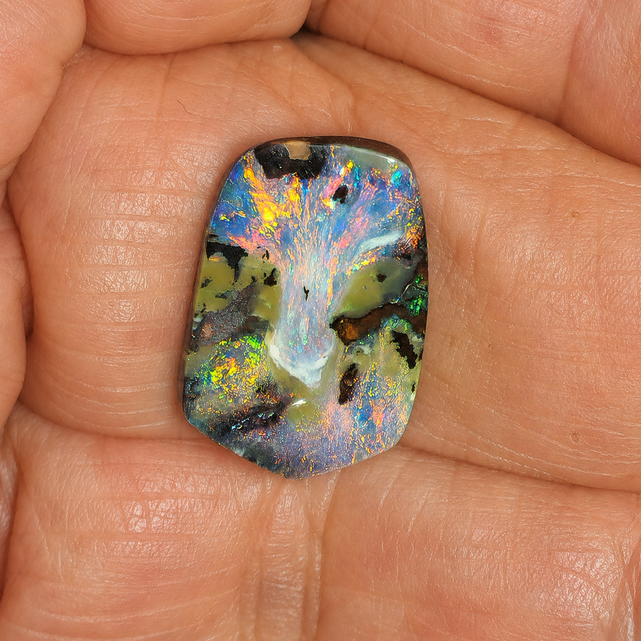 54532. Boulder Opal: Free Shape, 11 Carats