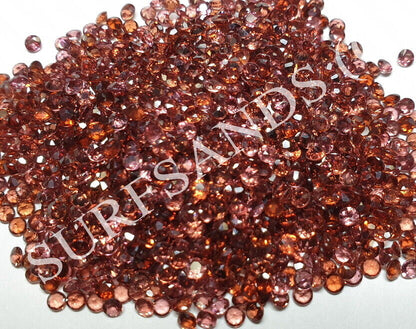 15363 - 300 Pieces 2.5 mm Round Cut Garnets