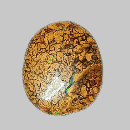 53467 -     16 Oval Cut Golden Boulder Opal Matrix About 13 x 9 mm to 26 x 23 mm