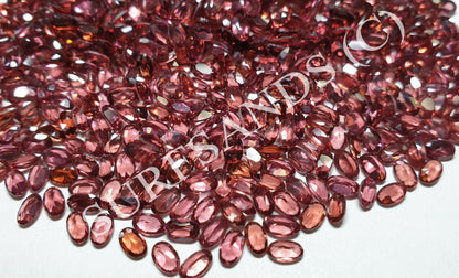 15350 - Wholesale Lot of 180 Pieces 5x3 mm Oval Cut Garnets for sale