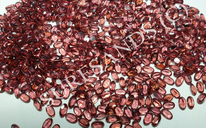 15350 - Wholesale Lot of 180 Pieces 5x3 mm Oval Cut Garnets for sale